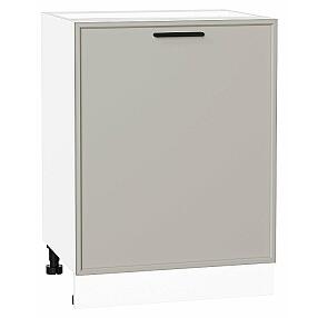 Шкаф нижний с 1-ой дверцей Фрейм Grey Silk Белый 816*600*484