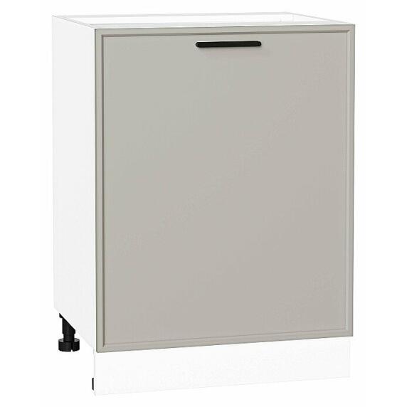 Шкаф нижний с 1-ой дверцей Фрейм Grey Silk Белый 816*600*484
