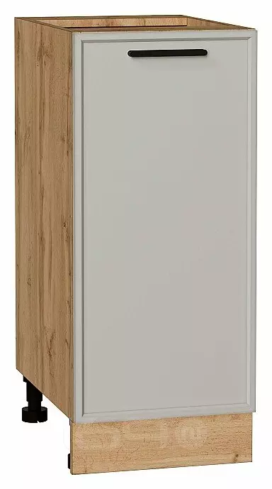 Шкаф нижний с 1-ой дверцей Фрейм Grey Silk Дуб Вотан 816*350*484