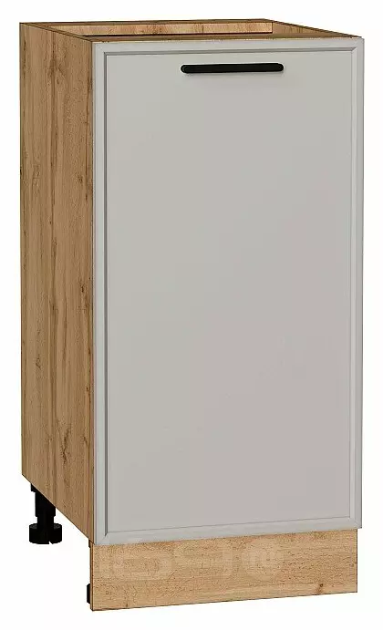 Шкаф нижний с 1-ой дверцей Фрейм Grey Silk Дуб Вотан 816*400*484