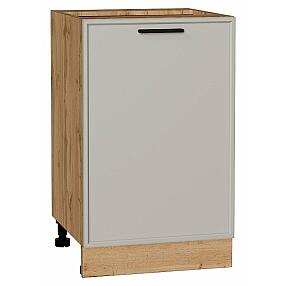Шкаф нижний с 1-ой дверцей Фрейм Grey Silk Дуб Вотан 816*500*484