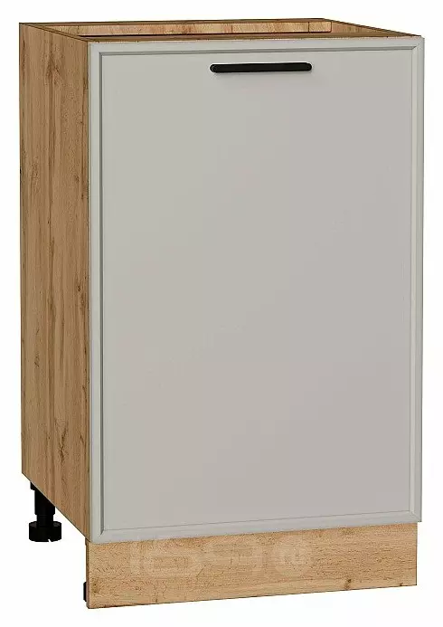 Шкаф нижний с 1-ой дверцей Фрейм Grey Silk Дуб Вотан 816*500*484