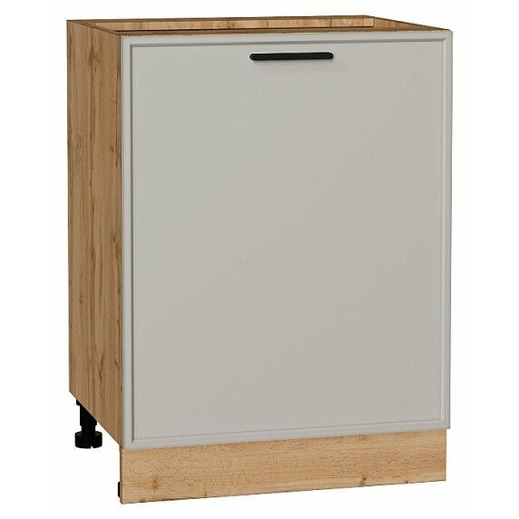 Шкаф нижний с 1-ой дверцей Фрейм Grey Silk Дуб Вотан 816*600*484