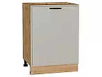 Шкаф нижний с 1-ой дверцей Фрейм Grey Silk Дуб Вотан 816*600*484