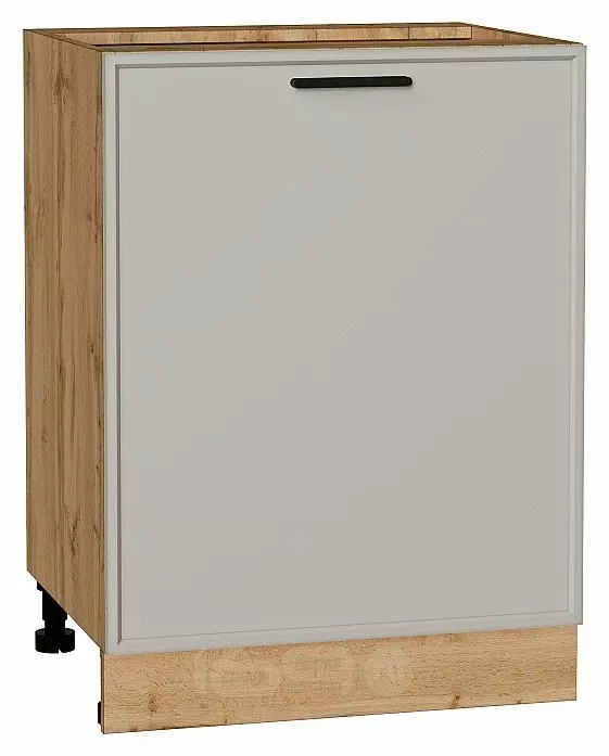 Шкаф нижний с 1-ой дверцей Фрейм Grey Silk Дуб Вотан 816*600*484