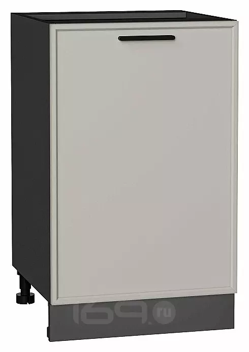 Шкаф нижний с 1-ой дверцей Фрейм Grey Silk Graphite 816*500*484