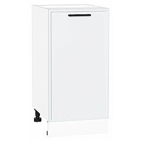Шкаф нижний с 1-ой дверцей Фрейм White Silk Белый 816*400*484