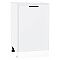 Шкаф нижний с 1-ой дверцей Фрейм White Silk Белый 816*500*484