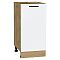 Шкаф нижний с 1-ой дверцей Фрейм White Silk Дуб Вотан 816*600*484 Шкаф нижний с 1-ой дверцей Фрейм White Silk Дуб Вотан 816*600*484