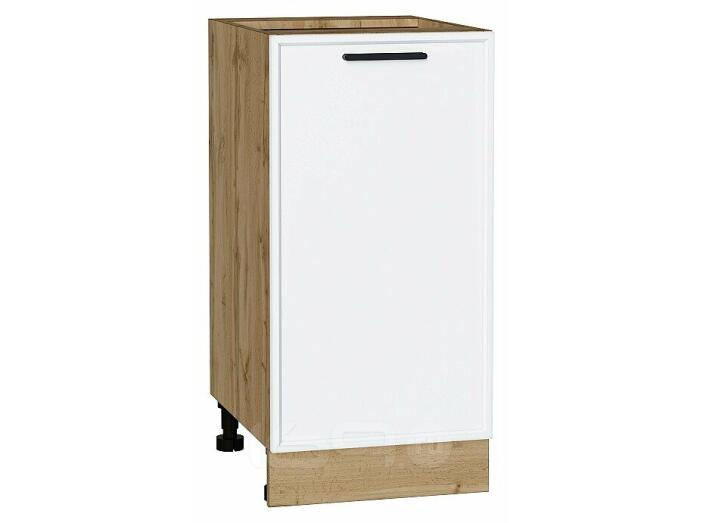 Шкаф нижний с 1-ой дверцей Фрейм White Silk Дуб Вотан 816*600*484