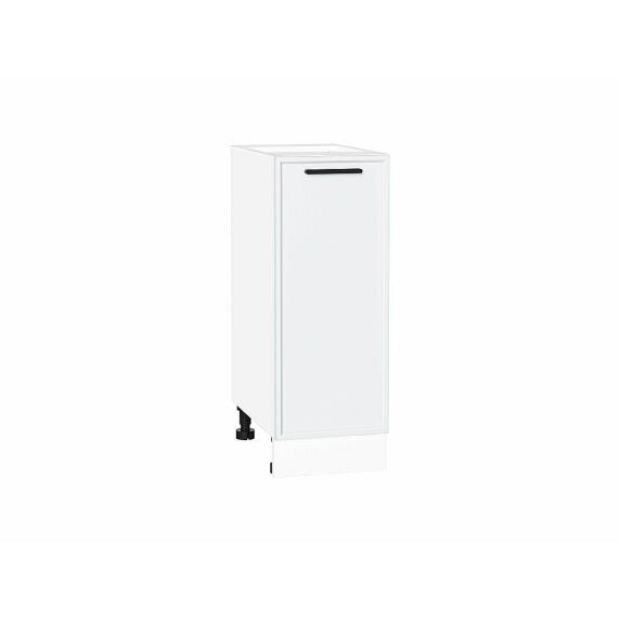 Шкаф нижний с 1-ой дверцей Фрейм White Silk/Белый 816*300*484