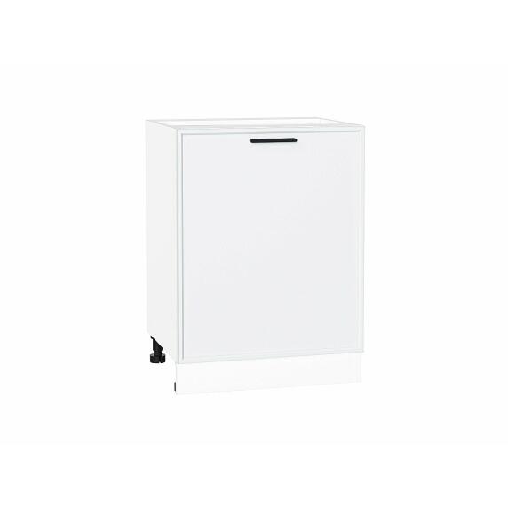 Шкаф нижний с 1-ой дверцей Фрейм White Silk/Белый 816*600*484