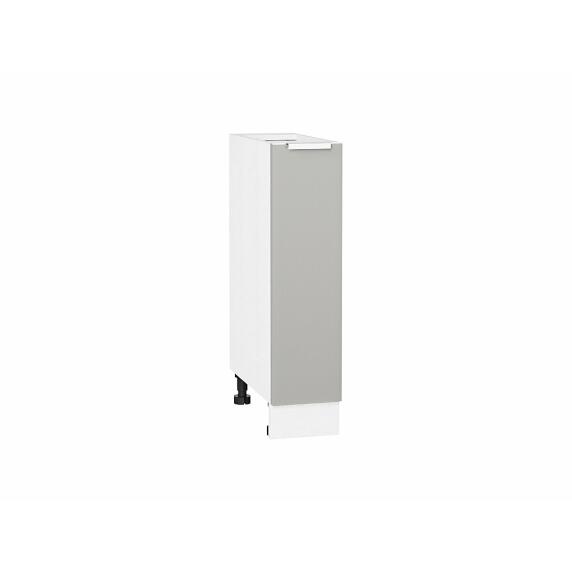 Шкаф нижний с 1-ой дверцей Фьюжн Silky Light Grey  Белый 816*200*480
