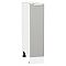 Шкаф нижний с 1-ой дверцей Фьюжн Silky Light Grey  Белый 816*200*480 Шкаф нижний с 1-ой дверцей Фьюжн Silky Light Grey  Белый 816*200*480