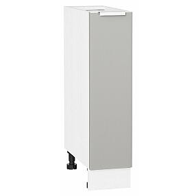 Шкаф нижний с 1-ой дверцей Фьюжн Silky Light Grey  Белый 816*200*480
