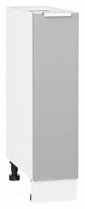 Шкаф нижний с 1-ой дверцей Фьюжн Silky Light Grey  Белый 816*200*480