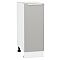 Шкаф нижний с 1-ой дверцей Фьюжн Silky Light Grey  Белый 816*300*480 Шкаф нижний с 1-ой дверцей Фьюжн Silky Light Grey  Белый 816*300*480