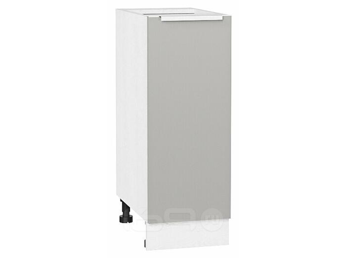 Шкаф нижний с 1-ой дверцей Фьюжн Silky Light Grey  Белый 816*300*480