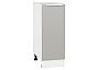 Шкаф нижний с 1-ой дверцей Фьюжн Silky Light Grey Белый 816*300*480
