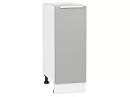 Шкаф нижний с 1-ой дверцей Фьюжн Silky Light Grey Белый 816*300*480