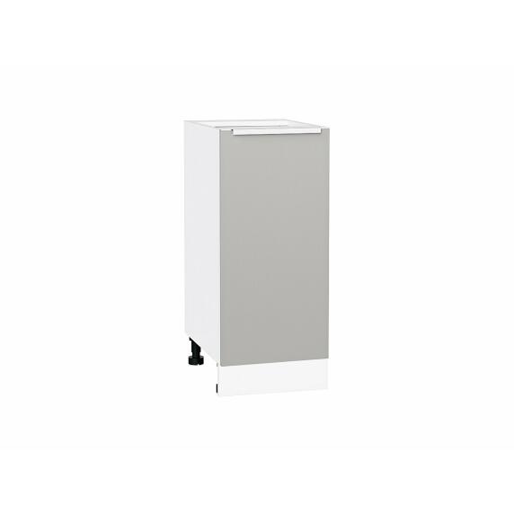 Шкаф нижний с 1-ой дверцей Фьюжн Silky Light Grey  Белый 816*350*480
