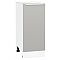 Шкаф нижний с 1-ой дверцей Фьюжн Silky Light Grey  Белый 816*350*480