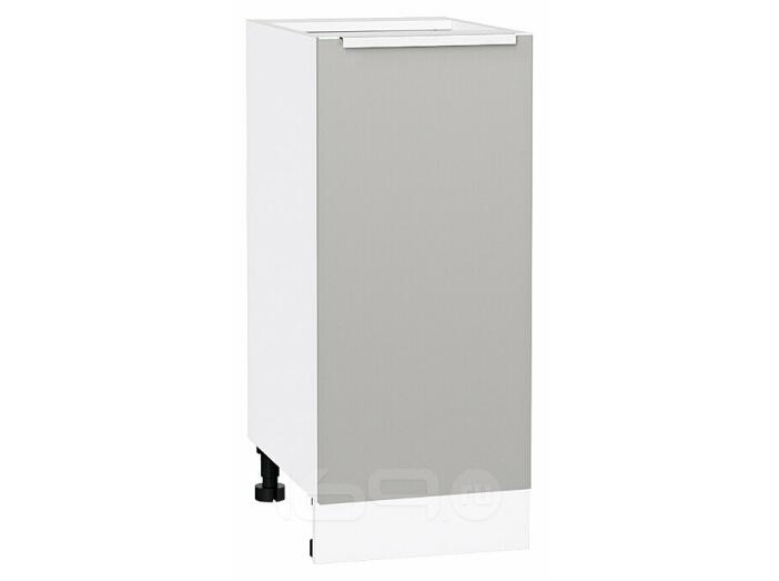 Шкаф нижний с 1-ой дверцей Фьюжн Silky Light Grey  Белый 816*350*480