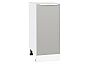Шкаф нижний с 1-ой дверцей Фьюжн Silky Light Grey Белый 816*350*480