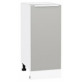 Шкаф нижний с 1-ой дверцей Фьюжн Silky Light Grey  Белый 816*350*480
