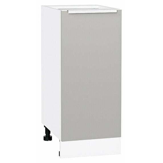 Шкаф нижний с 1-ой дверцей Фьюжн Silky Light Grey  Белый 816*350*480