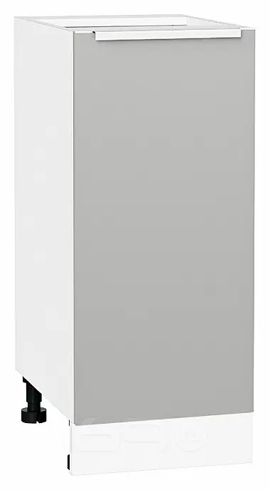 Шкаф нижний с 1-ой дверцей Фьюжн Silky Light Grey Белый 816*350*480