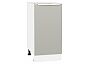 Шкаф нижний с 1-ой дверцей Фьюжн Silky Light Grey Белый 816*400*480