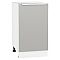 Шкаф нижний с 1-ой дверцей Фьюжн Silky Light Grey  Белый 816*450*480