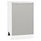 Шкаф нижний с 1-ой дверцей Фьюжн Silky Light Grey  Белый 816*500*480 Шкаф нижний с 1-ой дверцей Фьюжн Silky Light Grey  Белый 816*500*480