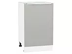 Шкаф нижний с 1-ой дверцей Фьюжн Silky Light Grey Белый 816*500*480