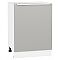 Шкаф нижний с 1-ой дверцей Фьюжн Silky Light Grey  Белый 816*600*480 Шкаф нижний с 1-ой дверцей Фьюжн Silky Light Grey  Белый 816*600*480
