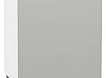 Шкаф нижний с 1-ой дверцей Фьюжн Silky Light Grey Белый 816*600*480