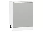 Шкаф нижний с 1-ой дверцей Фьюжн Silky Light Grey Белый 816*600*480