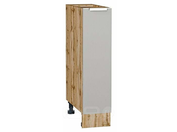 Шкаф нижний с 1-ой дверцей Фьюжн Silky Light Grey  Дуб Вотан 816*200*480