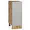 Шкаф нижний с 1-ой дверцей Фьюжн Silky Light Grey  Дуб Вотан 816*300*480 Шкаф нижний с 1-ой дверцей Фьюжн Silky Light Grey  Дуб Вотан 816*300*480