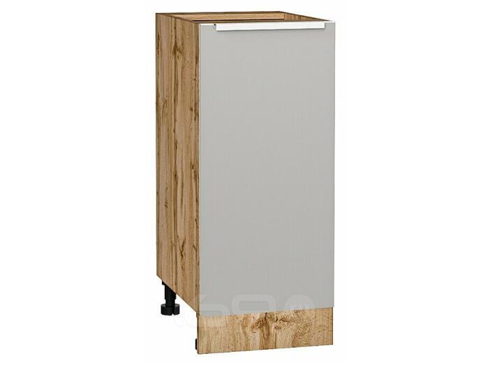 Шкаф нижний с 1-ой дверцей Фьюжн Silky Light Grey  Дуб Вотан 816*350*480