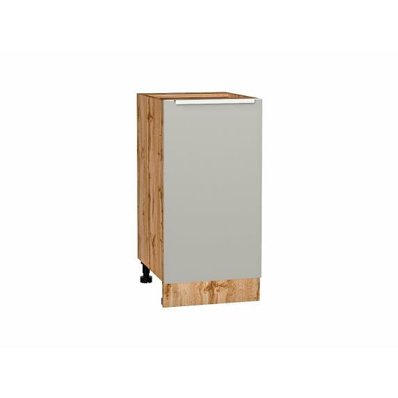 Шкаф нижний с 1-ой дверцей Фьюжн Silky Light Grey  Дуб Вотан 816*400*480