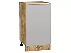 Шкаф нижний с 1-ой дверцей Фьюжн Silky Light Grey Дуб Вотан 816*450*480