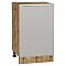 Шкаф нижний с 1-ой дверцей Фьюжн Silky Light Grey  Дуб Вотан 816*500*480 Шкаф нижний с 1-ой дверцей Фьюжн Silky Light Grey  Дуб Вотан 816*500*480