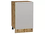 Шкаф нижний с 1-ой дверцей Фьюжн Silky Light Grey Дуб Вотан 816*500*480
