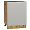 Шкаф нижний с 1-ой дверцей Фьюжн Silky Light Grey  Дуб Вотан 816*600*480 Шкаф нижний с 1-ой дверцей Фьюжн Silky Light Grey  Дуб Вотан 816*600*480