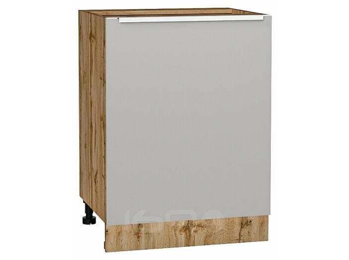 Шкаф нижний с 1-ой дверцей Фьюжн Silky Light Grey  Дуб Вотан 816*600*480