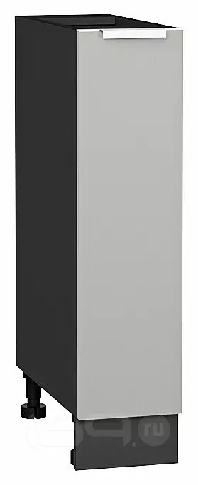 Шкаф нижний с 1-ой дверцей Фьюжн Silky Light Grey Graphite 816*200*480