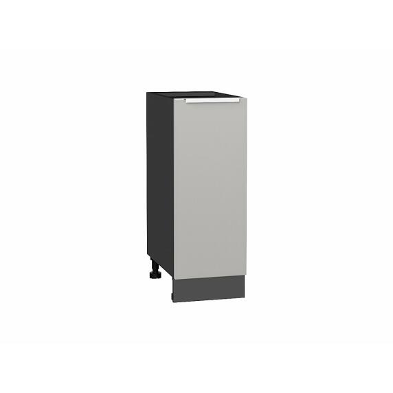 Шкаф нижний с 1-ой дверцей Фьюжн Silky Light Grey  Graphite 816*300*480