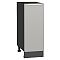 Шкаф нижний с 1-ой дверцей Фьюжн Silky Light Grey  Graphite 816*300*480 Шкаф нижний с 1-ой дверцей Фьюжн Silky Light Grey  Graphite 816*300*480